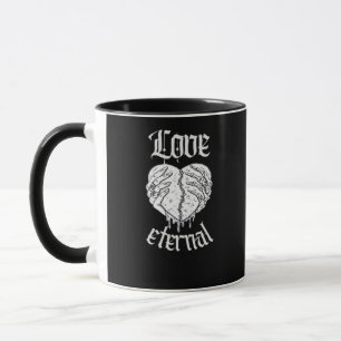 Skeleton Hands Heart Gothic Classic  Mug