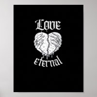 Skeleton Hands Heart Gothic Classic