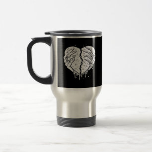Skeleton Hands Heart– Gothic Heart Classic Travel Mug