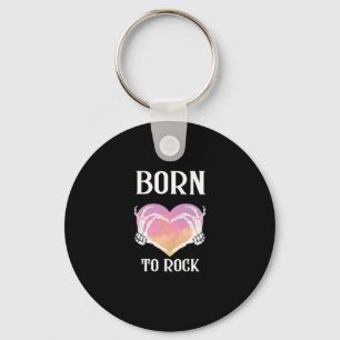 Skeleton Hands Heart Graphic For Classic Keychain