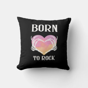 Skeleton Hands Heart Graphic For Classic Throw Pillow