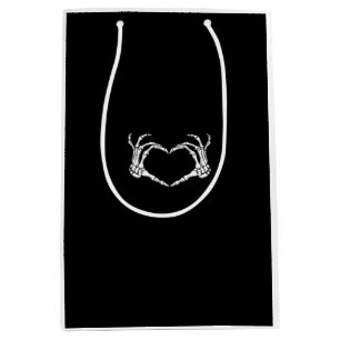 Skeleton Hands Heart Graphic Medium Gift Bag
