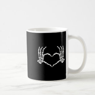 Skeleton Hands Heart Halloween Costume Men Women Coffee Mug