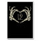 Skeleton Hands Heart Shape Custom Wedding