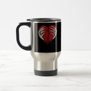 Skeleton Hands Hearts Classic Trending Travel Mug
