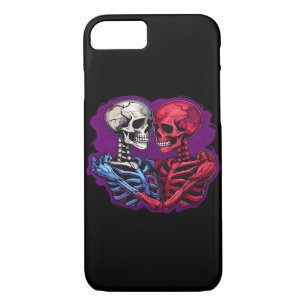 Skeleton Hands Holding Heart Retro Tattoo Style Case-Mate iPhone Case