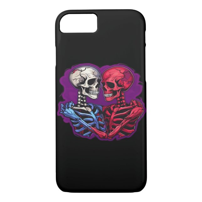 Skeleton Hands Holding Heart Retro Tattoo Style Case-Mate iPhone Case (Back)