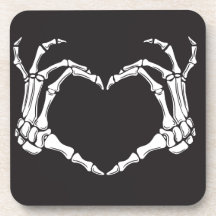 Skeleton Hands in the Form of a Heart on a