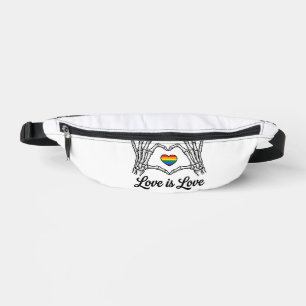 Skeleton Hands Rainbow Heart Love Is Love Shirt_1 Fanny Pack
