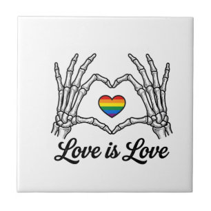 Skeleton Hands Rainbow Heart Love Is Love Shirt_1 Tile
