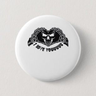 Skeleton Hands Skull, Halloween Design For Backgro 2 Inch Round Button