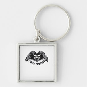Skeleton Hands Skull, Halloween Design For Backgro Keychain