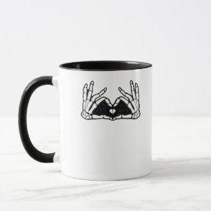 Skeleton Hands The Of A Heart Abstract Form Mug