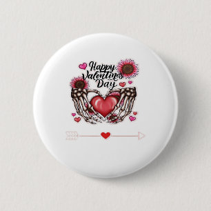 Skeleton Hands Valentines Day Classic 2 Inch Round Button
