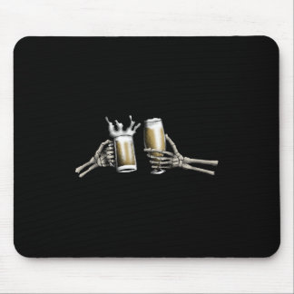 Skeleton hands with drink cheers on a Mousepad
