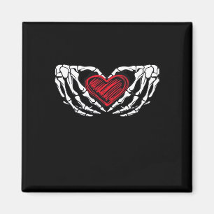 Skeleton Hands With Heart Classic Magnet