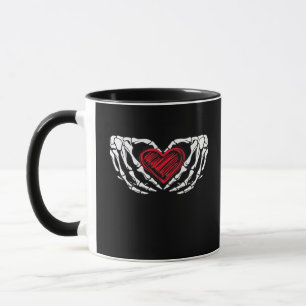 Skeleton Hands With Heart Classic Mug