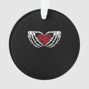 Skeleton Hands With Heart Classic Ornament
