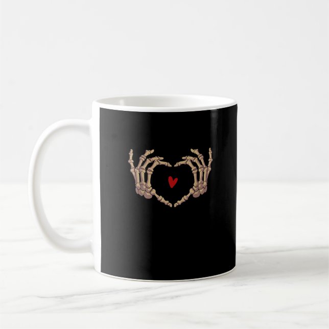 Skeleton Hands Women Skeleton Hands Halloween Coffee Mug (Left)