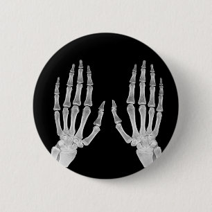 Skeleton Hands Xray Picture Human Anatomy photo 2 Inch Round Button