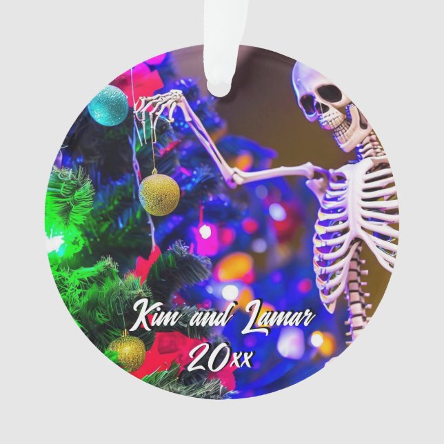  Skeleton Hanging Colourful  Ornaments Christmas (Front)