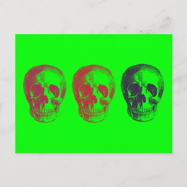 Skeleton Heads Postcard (Front)