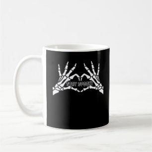 Skeleton Heart And Hands Classic Design  Coffee Mug