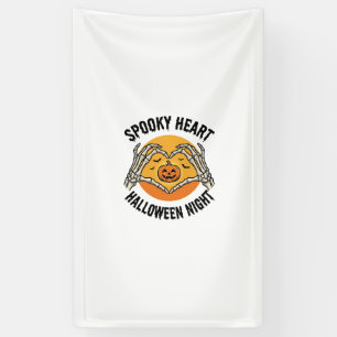 Skeleton Heart Halloween Vintage Hands Design_1 Banner