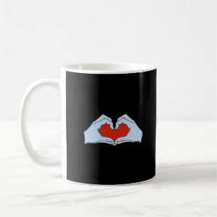Skeleton Heart Hands Classic & Basic Halloween Coffee Mug
