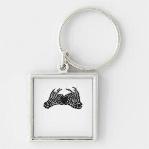 Skeleton Heart Hands - Classic Keychain