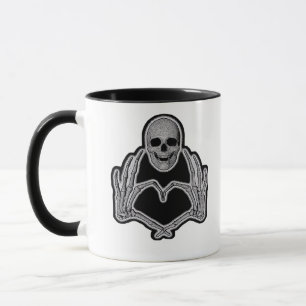 Skeleton Heart Hands  Classic Mug