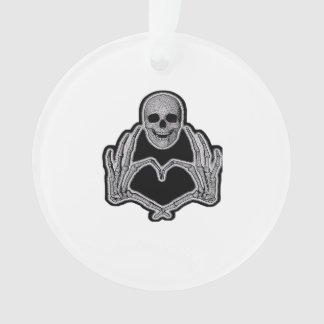 Skeleton Heart Hands Classic Ornament