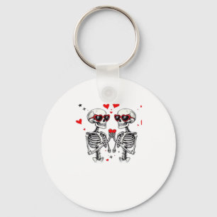 Skeleton Heart Hands For Trending Keychain