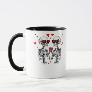 Skeleton Heart Hands For Trending Mug