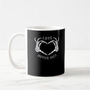 Skeleton Heart Hands Funny & Classic Coffee Mug
