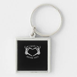 Skeleton Heart Hands Funny & Classic Keychain