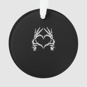 Skeleton Heart Hands - Halloween - Skeleton Hands  Ornament