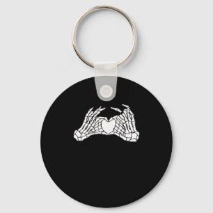 Skeleton Heart Hands - Light Keychain