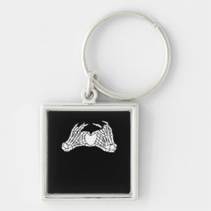 Skeleton Heart Hands - Light Keychain