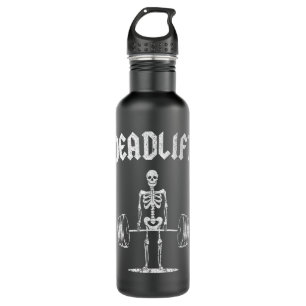 Skeleton I Dead Lift I Funny Halloween Lifting Wei 710 Ml Water Bottle