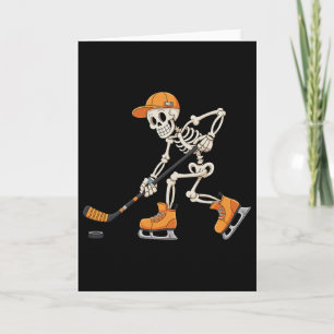 Skeleton Ice Hockey Halloween Costume Men Boys Kid Card