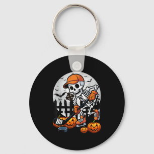 Skeleton Ice Hockey Halloween Costume Men Boys Kid Keychain