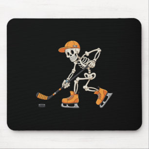 Skeleton Ice Hockey Halloween Costume Men Boys Kid Mouse Pad