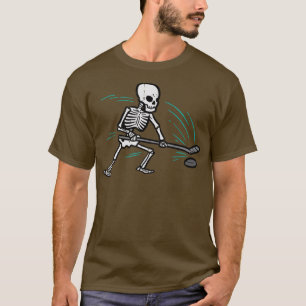 Skeleton Ice Hockey Halloween Costume Men Boys Kid T-Shirt