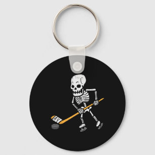 Skeleton Ice Hockey Halloween Costume Spor Men Boy Keychain