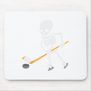 Skeleton Ice Hockey Halloween Costume Spor Men Boy Mouse Pad