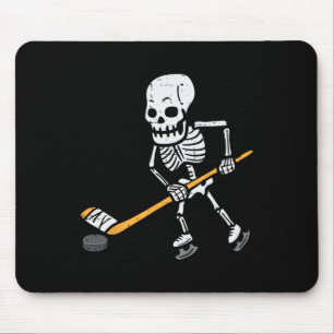 Skeleton Ice Hockey Halloween Costume Spor Men Boy Mouse Pad