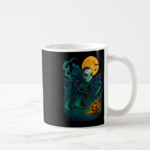 Skeleton Ice Hockey Halloween Sport Costume Men Bo Coffee Mug