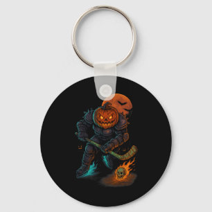 Skeleton Ice Hockey Halloween Sport Costume Men Bo Keychain