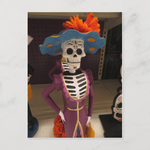 Skeleton In Dress Postcard